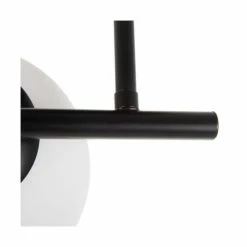 Ixia Appliques Murales Et Spots Applique Murale Métal Noir Et Globe En Verre Dépoli Blanc -Éclairage Soldes 2024 applique murale metal noir et globe en verre depoli blanc 3