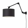 It's About Romi Appliques Murales Et Spots Applique Noire 2 Bras Et Abat-jour Noir L80cm -Éclairage Soldes 2024 applique noire 2 bras et abat jour noir l80cm