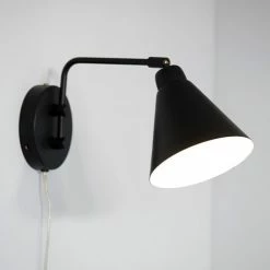 House Doctor Appliques Murales Et Spots Applique Noire Avec Petit Bras Pivotant -Éclairage Soldes 2024 applique noire avec petit bras pivotant 3