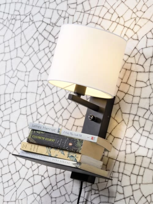 It's About Romi Appliques Murales Et Spots Applique Noire Avec Tablette Et Abat-jour H42cm 5 It's About Romi Appliques Murales Et Spots Applique Noire Avec Tablette Et Abat-jour H42cm – Image 3