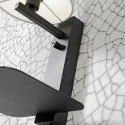 It's About Romi Appliques Murales Et Spots Applique Noire Avec Tablette Et Abat-jour H42cm -Éclairage Soldes 2024 applique noire avec tablette et abat jour h42cm 5