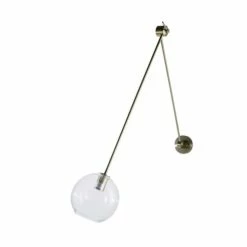 Maisons Du Monde Appliques Murales Et Spots Applique Réglable En Métal Doré Mat Et Verre