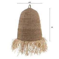 Pirouette Paris Suspensions Cache-ampoule En Fibres Végétales Avec Franges -Éclairage Soldes 2024 cache ampoule en fibres vegetales avec franges 3