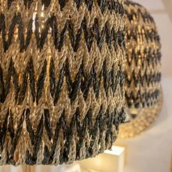 Pirouette Paris Suspensions Cache Ampoule En Jonc De Mer Noir -Éclairage Soldes 2024 cache ampoule en jonc de mer noir 2