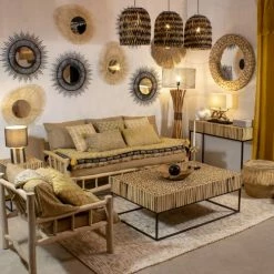 Pirouette Paris Suspensions Cache Ampoule En Jonc De Mer Noir -Éclairage Soldes 2024 cache ampoule en jonc de mer noir 3