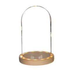 Graine Créative Guirlandes Et Décorations Lumineuses Cloche En Verre Lumineuse 21,5cm X Ø14cm