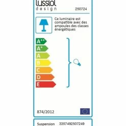 Lussiol Lighting Suspensions En Béton Blanc D. 0 Cm -Éclairage Soldes 2024 en beton blanc d 0 cm 2
