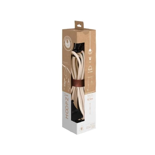 Hoopzi Suspensions Fil électrique En Tissu Luminaire Beige 4,5m 6 Hoopzi Suspensions Fil électrique En Tissu Luminaire Beige 4,5m – Image 4