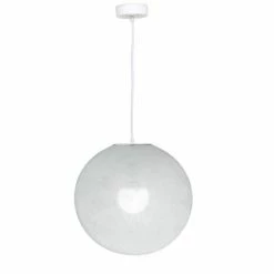 La Case De Cousin Paul Suspensions Globe Blanc D36cm -Éclairage Soldes 2024 globe blanc d36cm 2