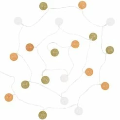 Maisons Du Monde Guirlandes Et Décorations Lumineuses Guirlande Blanche Et Kaki 20 LED L370