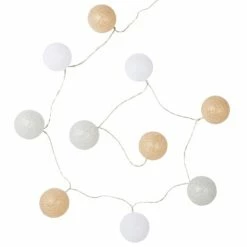 Maisons Du Monde Guirlandes Et Décorations Lumineuses Guirlande Lumineuse 10 LED Boules Multicolores L180
