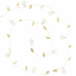 Maisons Du Monde Guirlandes Et Décorations Lumineuses Guirlande Lumineuse Blanche Et Dorée 10 LED L120