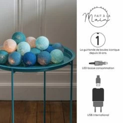 La Case De Cousin Paul Guirlandes Et Décorations Lumineuses Guirlande Lumineuse Bleue Et Grise -Éclairage Soldes 2024 guirlande lumineuse bleue et grise 3