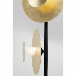 Kare Design Lampadaires Lampadaire 3 Disques En Acier Doré Et Marbre H160 -Éclairage Soldes 2024 lampadaire 3 disques en acier dore et marbre h160 2
