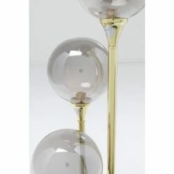 Kare Design Lampadaires Lampadaire 3 Globes En Verre, Acier Doré Et Marbre H83 -Éclairage Soldes 2024 lampadaire 3 globes en verre acier dore et marbre h83 2