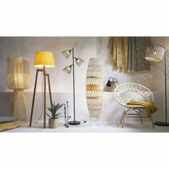Maisons Du Monde Lampadaires Lampadaire 3 Spots En Métal Noir Et Doré H165 -Éclairage Soldes 2024 lampadaire 3 spots en metal noir et dore h165 1000 8 34 171742 4