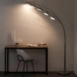 Maisons Du Monde Lampadaires Lampadaire 5 Branches En Métal Chromé H198 -Éclairage Soldes 2024 lampadaire 5 branches en metal chrome h198 1000 10 6 110952 7