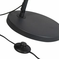 QAZQA Lampadaires Lampadaire à Arc En Acier Noir -Éclairage Soldes 2024 lampadaire a arc en acier noir 7