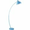 ATHM DESIGN Lampadaires Lampadaire Abat Jour Et Pied Métal Bleu -Éclairage Soldes 2024 lampadaire abat jour et pied metal bleu