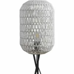 ATHM DESIGN Lampadaires Lampadaire Abat Jour Rotin Beige Et Pieds Métal -Éclairage Soldes 2024 lampadaire abat jour rotin beige et pieds metal 2