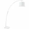 ATHM DESIGN Lampadaires Lampadaire Abat Jour Tissu Blanc Et Pied Métal -Éclairage Soldes 2024 lampadaire abat jour tissu blanc et pied metal 6