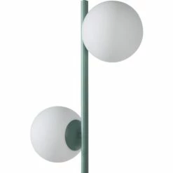 ATHM DESIGN Lampadaires Lampadaire Abat Jour Verre Pied Metal Brossé Bleu -Éclairage Soldes 2024 lampadaire abat jour verre pied metal brosse bleu 2