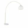 Maisons Du Monde Lampadaires Lampadaire Arqué En Métal Doré, Marbre Blanc Et Abat-jour Teinté Crème H195 -Éclairage Soldes 2024 lampadaire arque en metal dore marbre blanc et abat jour teinte creme h195 1000 10 25 219293 3