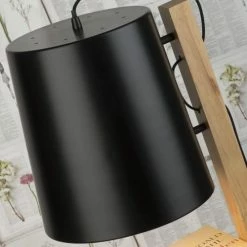 It's About Romi Lampadaires Lampadaire Avec étagères Métal/bois Noir H168cm -Éclairage Soldes 2024 lampadaire avec etageres metal bois noir h168cm 4