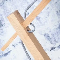 Good & Mojo Lampadaires Lampadaire Bambou Et Lin Naturel Beige H176cm -Éclairage Soldes 2024 lampadaire bambou et lin naturel beige h176cm 2