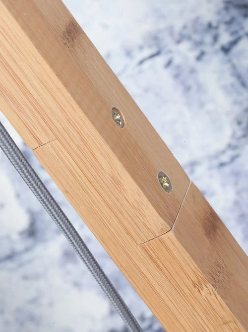 Good & Mojo Lampadaires Lampadaire Bambou/jute H207cm 7 Good & Mojo Lampadaires Lampadaire Bambou/jute H207cm – Image 5