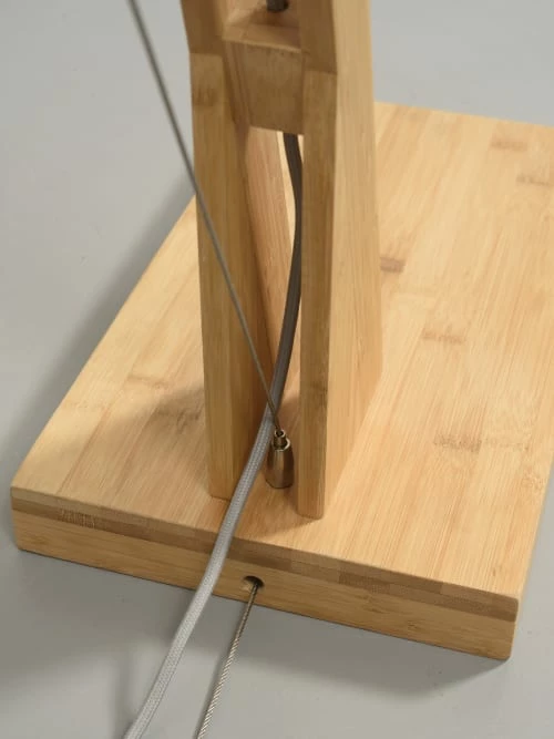 Good & Mojo Lampadaires Lampadaire Bambou/lin Gris Clair H207cm 8 Good & Mojo Lampadaires Lampadaire Bambou/lin Gris Clair H207cm – Image 6