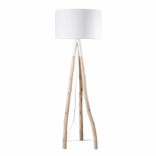 Maisons Du Monde Lampadaires Lampadaire Branche D'eucalyptus Et Abat-jour Blanc H152 3 Maisons Du Monde Lampadaires Lampadaire Branche D'eucalyptus Et Abat-jour Blanc H152