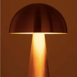 Meubles & Design Lampadaires Lampadaire Champignon En Métal Doré -Éclairage Soldes 2024 lampadaire champignon en metal dore 1