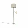 QAZQA Lampadaires Lampadaire En Acier Gris