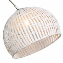 Keria Lampadaires Lampadaire En Bamboo Argente -Éclairage Soldes 2024 lampadaire en bamboo argente 3