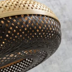 Good & Mojo Lampadaires Lampadaire En Bambou Abat-jour En Bambou Naturel/noir, H. 176cm -Éclairage Soldes 2024 lampadaire en bambou abat jour en bambou naturel noir h 176cm 5