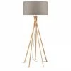 Good & Mojo Lampadaires Lampadaire En Bambou Et Lin Gris H160cm -Éclairage Soldes 2024 lampadaire en bambou et lin gris h160cm