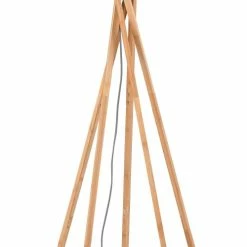 Good & Mojo Lampadaires Lampadaire En Bambou Et Lin Gris H160cm -Éclairage Soldes 2024 lampadaire en bambou et lin gris h160cm 5