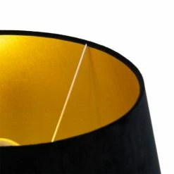 QAZQA Lampadaires Lampadaire En Bois Noir -Éclairage Soldes 2024 lampadaire en bois noir 9