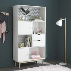 Maisons Du Monde Lampadaires Enfant Lampadaire En Hévéa Et Métal Blanc -Éclairage Soldes 2024 lampadaire en hevea et metal blanc 1000 1 5 171344 18