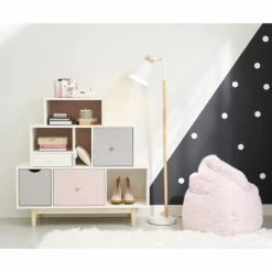 Maisons Du Monde Lampadaires Enfant Lampadaire En Hévéa Et Métal Blanc -Éclairage Soldes 2024 lampadaire en hevea et metal blanc 1000 1 5 171344 7