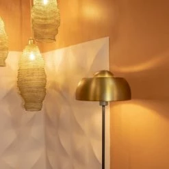 Pirouette Paris Lampadaires Lampadaire En Marbre Et Métal Noir Et Doré H160 -Éclairage Soldes 2024 lampadaire en marbre et metal noir et dore h160 2