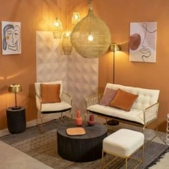 Pirouette Paris Lampadaires Lampadaire En Marbre Et Métal Noir Et Doré H160 -Éclairage Soldes 2024 lampadaire en marbre et metal noir et dore h160 3