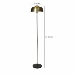 Pirouette Paris Lampadaires Lampadaire En Marbre Et Métal Noir Et Doré H160 -Éclairage Soldes 2024 lampadaire en marbre et metal noir et dore h160 5