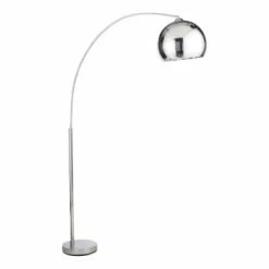 Maisons Du Monde Lampadaires Lampadaire En Métal Chromé Et Plastique Blanc H 209 Cm -Éclairage Soldes 2024 lampadaire en metal chrome h 200 cm sphere sphere 1000 16 39 130542 1