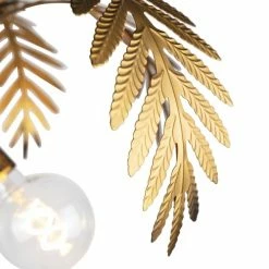 QAZQA Lampadaires Lampadaire En Métal Doré/laiton -Éclairage Soldes 2024 lampadaire en metal dore laiton 4