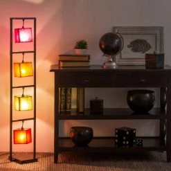 Maisons Du Monde Lampadaires Lampadaire En Métal Et Cuir De Chèvre Multicolore H 125 Cm -Éclairage Soldes 2024 lampadaire en metal et cuir de chevre multicolore h 125 cm 1000 6 35 130702 4