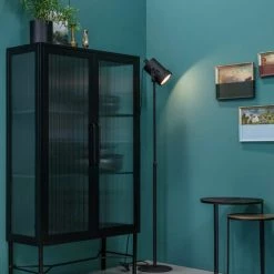 Woood Lampadaires Lampadaire En Métal Noir -Éclairage Soldes 2024 lampadaire en metal noir 46