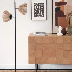 Maisons Du Monde Lampadaires Lampadaire En Métal Noir Et Corde Beige H149 -Éclairage Soldes 2024 lampadaire en metal noir et corde beige h149 1000 6 33 227993 2