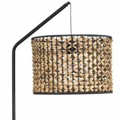 Maisons Du Monde Lampadaires Lampadaire En Métal Noir Et Fibre Végétale H162 -Éclairage Soldes 2024 lampadaire en metal noir et fibre vegetale h162 1000 5 23 180341 2